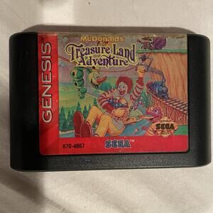 RARE! McDonald's Treasure Land Adventure (Sega Genesis, 1993) Cart. Only! Works